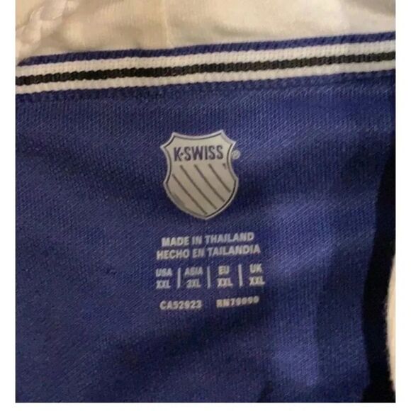 K-Swiss Blue and White Women Jacket Size XXL - Picture 5 of 8